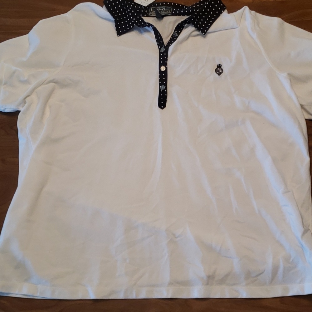 White Lauren Ralph Lauren white polo